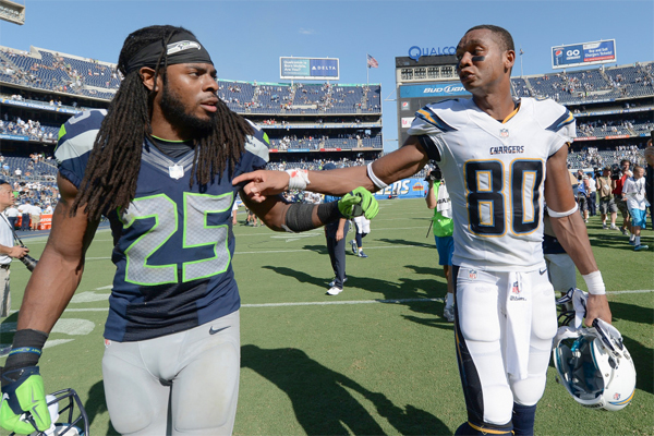 You just stay over there, and watch us score touchdowns, kay?