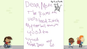 Pictured: Mark Davis's Notes from the last NFL Owner's Meetings in New York.