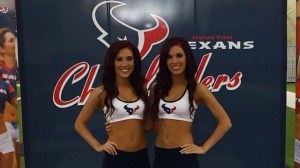 Identical Twin Cheerleaders Jordan and Randi from Houston, I'm thankful for you. And you.